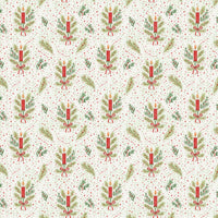Pine Branch Christmas Gift Wrap, Holiday Candle Wrapping Paper, Festive Winter Season Wrapping Paper, Xmas Present Gift Wrapping Paper