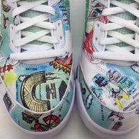 Sneakers, Multicolor Colorway, Lace Up Design, Casual Gift for Sneaker Fans
