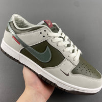 Low Top Sneakers, White Green Colorway, Reverse Hook Design, Lace Up Design, Casual Gift for Sneaker Fans
