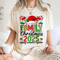 Making Memories Together Shirt, Family Christmas 2025 T-Shirt, Matching Holiday Family Tee, Xmas Photo Group T-Shirt, Christmas Family Present