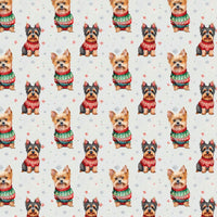 Yorkie Christmas Sweater Gift Wrap, Yorkshire Terrier Wrapping Paper, Festive Dog Holiday Wrapping Paper, Adorable Puppy Xmas Present Paper Roll
