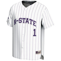 #1 Kansas State Wildcats Lightweight Baseball Jersey - White
