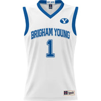 #1 BYU Cougars Lightweight Basketball Jersey - White