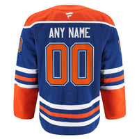 Edmonton Oilers Royal Home Authentic Pro Custom Jersey