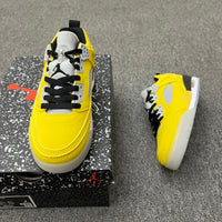 Low Top Basketball Shoes, Yellow Gray Colorway, Lace Up Design, Casual Gift for Shoe Lovers
