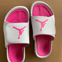 Slides, White Pink Colorway, Slip On Design, Casual Gift for Shoe Lovers
