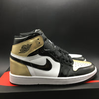 Sneakers, Black Gold Colorway, Leather Footwear, Mismatched Colorway, Lace Up Design, Casual Gift for Sneaker Fans