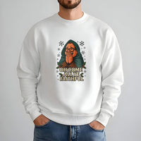 Humorous TV Holiday Christmas Crewneck, Oh Come All Ye Faithful Sweatshirt, Pop Culture Xmas Pullover, Festive Winter Holiday Jumper