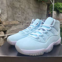 High Top Sneakers, Blue White Colorway, Lace Up Design, Casual Gift for Sneaker Fans