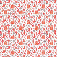 Candy Cane and Stocking Gift Wrap Paper, Christmas Wrapping Paper, Modern Minimalist Holiday Wrapping Paper, Xmas Present Gift Wrap Roll