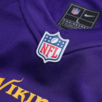 Minnesota Vikings Number 1 Groom Purple Game Jersey