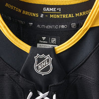 Boston Bruins Black 100th Anniversary Authentic Pro Jersey