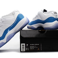 Low Top Sneakers, Blue Colorway, Lace Up Design, Casual Gift for Sneaker Fans