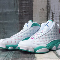 Sneakers, Mint Green White Colorway, Lace Up Design, Casual Gift for Sneaker Fans