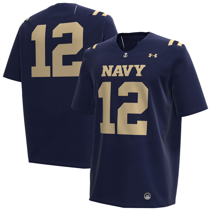 #12 Navy Midshipmen Replica Football Jersey - Navy