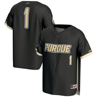 #1 Purdue Boilermakers Lightweight Baseball Jersey - Gold