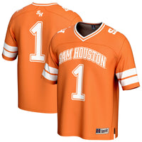 #1 Sam Houston State Bearkats Lightweight Collegiate Football Fashion Jersey - Orange