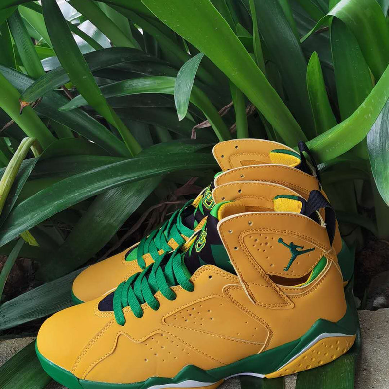 Sneakers, Yellow Green Colorway, Lace Up Design, Casual Gift for Sneaker Fans