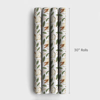 Cinnamon Christmas Drinks Gift Wrap, Watercolor Eggnog Wrapping Paper, Comfy Holiday Baking Wrapping Paper, Festive Winter Gift Wrap Roll