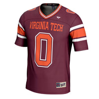 #0 Virginia Tech Hokies Football Jersey - Maroon