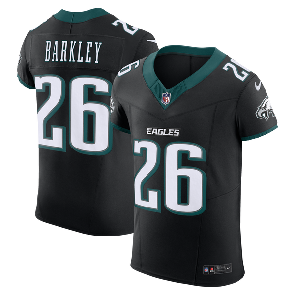 Philadelphia Eagles Saquon Barkley Black Alternate Elite Jersey