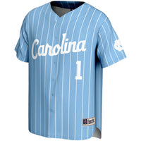 #1 North Carolina Tar Heels Lightweight Baseball Jersey - Carolina Blue