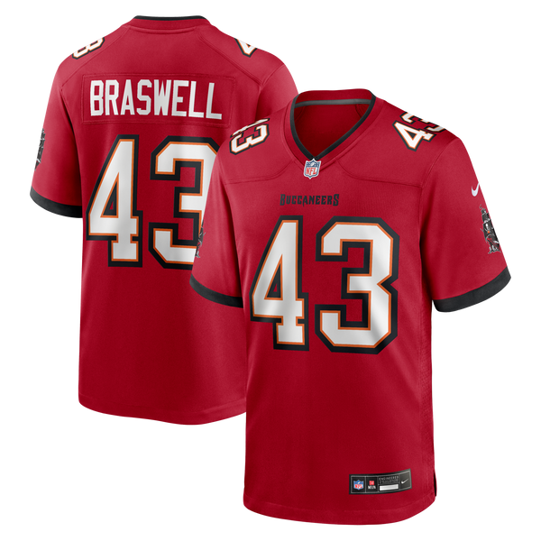 Tampa Bay Buccaneers Chris Braswell Red Game Jersey