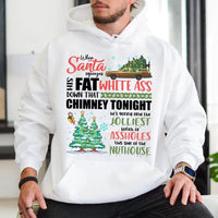 Retro Holiday Quote Sweatshirt, Humorous Christmas Movie Hoodie, Nostalgic Xmas Film Pullover Hoodie, Winter Movie Night Hooded Sweatshirt
