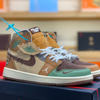 High Top Sneakers, Orange Green Colorway, Lace Up Design, Casual Gift for Sneaker Fans