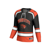 #1 Oregon State Beavers Lightweight Hockey Fashion Jersey - Black