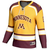 Minnesota Golden Gophers NIL Pick-A-Player Hockey Jersey - Gold