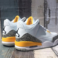 Sneakers, White Yellow Colorway, Lace Up Design, Casual Gift for Sneaker Fans