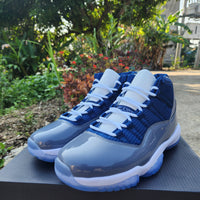 Sneakers, Blue Gray Colorway, Lace Up Design, Casual Gift for Sneaker Fans