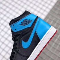 Sneakers, Blue Black Red Colorway, Lace Up Design, Casual Gift for Sneaker Fans