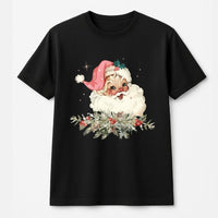 Retro Santa Claus Graphic Tee, Vintage Santa Christmas T-Shirt, Nostalgic Holiday Winter Shirt, Festive Xmas Party Top, Holiday Present Tee