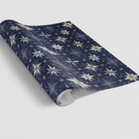 Celestial Night Sky Gift Wrap, Midnight Star Wrapping Paper, Christmas Star Gift Wrapping Paper, Dark Galaxy Holiday Present Wrap
