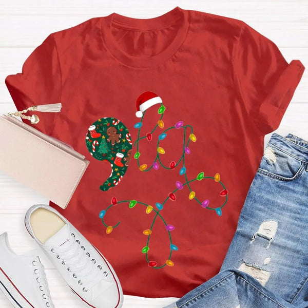 Festive Christmas Lights Shirt, Christmas Atmosphere Lights T-Shirt, Retro Christmas Lights Graphic Tee, Holiday Family Shirt