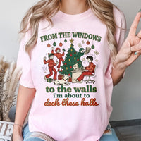 Humorous Holiday Lyric Graphic Tee, Retro Hip Hop Christmas T-Shirt, 90s Rap Xmas Party Shirt, Vintage Holiday Festive Graphic T-Shirt