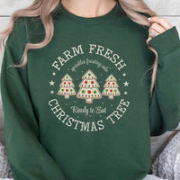 Holiday Cookie Sweatshirt, Farm Fresh Christmas Tree Sweatshirt, Adorable Xmas Bakery Sweatshirt, Comfy Winter Pullover, Holiday Season Crewneck