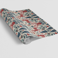 Nordic Reindeer Wrapping Paper, Scandi Deer Gift Wrap, Christmas Holiday Gift Wrap Roll, Winter Stag Present Paper, Woodland Deer Gift Wrap