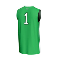 #1 Marshall Thundering Herd Lightweight Collegiate Basketball Fashion Jersey - Kelly Green