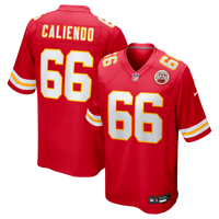 Kansas City Chiefs Mike Caliendo Red Game Player Jersey