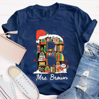 Custom Name Holiday T-Shirt, Personalized Christmas Shirt, Matching Family Xmas Tee, Festive Winter Holiday Graphic Shirt