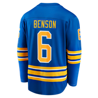 Buffalo Sabres Zach Benson Royal Home Breakaway Jersey