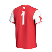 Nebraska Huskers Lightweight Collegiate Softball Fashion Jersey - Scarlet