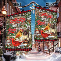 Double Sided Memorial Yard Flag, Cardinal Christmas Garden Flag I Am Always with You, Remembrance Holiday Lawn Flag, Bereavement Present
