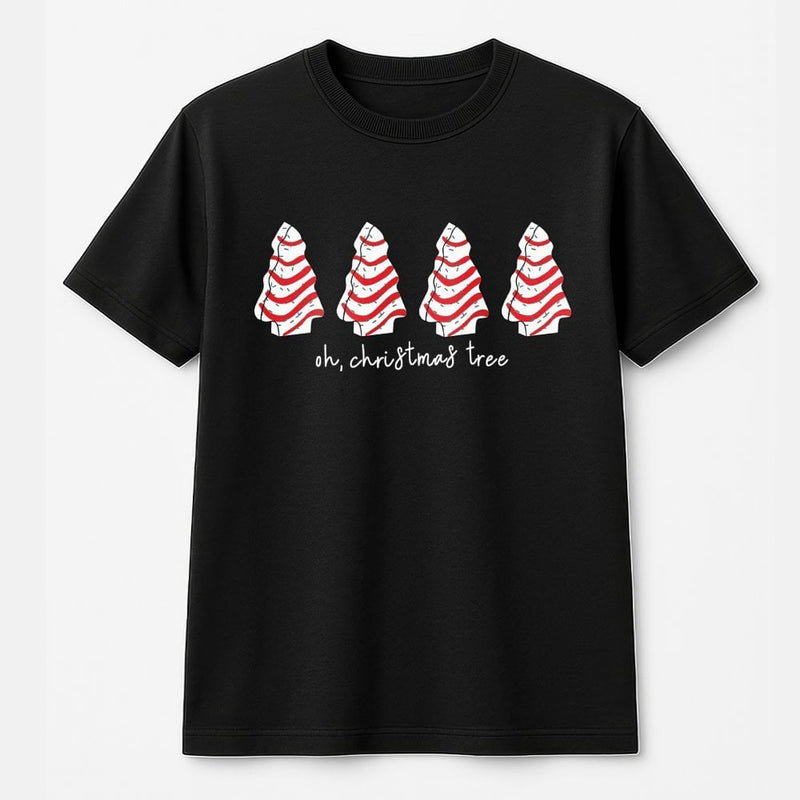 Humorous Candy Cane Christmas T-Shirt, Oh Christmas Tree T-Shirt, Adorable Holiday Graphic Tee, Festive Xmas Tree T-Shirt, Christmas Present