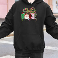 Christmas Nurse Hoodie, Santa Coquette Bow Nurse Hoodie, Holiday RN Medical Student Hoodie, Xmas Winter Pullover Hoodie, Nurse Holiday Present