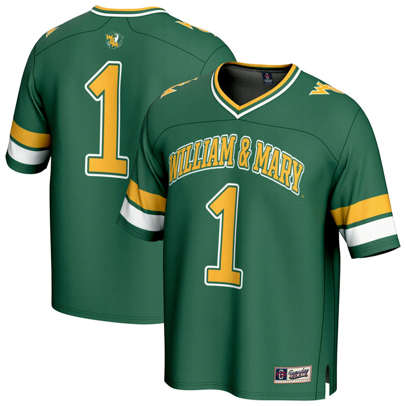 #1 William & Mary Tribe Collegiate Football Fashion Jersey - Green