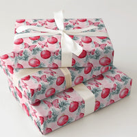 Red Ornament Gift Wrap, Pink Butterfly Christmas Wrapping Paper, Whimsical Winter Pine Present Wrap, Coquette Holiday Gift Wrapping Paper